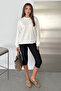 Women's Basic Soft Crew Neck Sweatshirt - 2