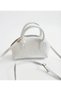 Mini Crocodile Pattern Women's Hand and Shoulder Bag - 4