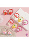 Set of 10 Cute Mushroom, Pineapple, Strawberry, Peach Figured Rubber Hair Clips for Girls - Flexible Hair Clips for Thick Hair - 2