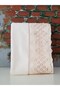 Beyza Lace Towel 4 Pieces - Cream Beige - 2