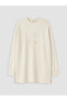Rmz Gi̇yi̇m Farkiyla Embroidered Soft Touch Women's Sweatshirt Tunic - 6