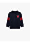 Cotton Shardonlu High Collar Long Sleeve Printed Oversize Zippered Sweatshirt - 3