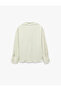 Viscose Fabric Buttoned Classic Collar Long Sleeve Satin Striped Shirt - 2