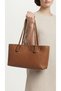 Zoe Knitting Patterned Brown Women's Hand Knitting and Shoulder Bag - 3