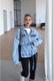 Light Blue Belted Denim Jacket - 2