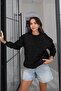 Black Glitter Sweatshirt