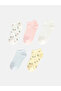 I Embroidered Women's Booties Socks 5-Pack from Freezen Store
