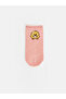 Alita City Lcw Kids Ecru Patterned Girls' Booties Socks with a Difference - 2