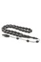 Systematic Capsule Cut Daily Size Gray Powder Amber Prayer Beads