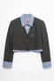 Accessory Detailed Match Brown Women's Jacket Ckt02569 - 2