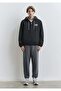 M0110622 Mvjns 1991 Printed Hooded Spandex College Coat Men's Coat Black - 3