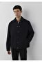 M0110883 Wool Blend Short Coat Jacket Men's Coat Black