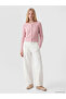 Esvab • Modern & Distinctive Zero Roba Collar Women's Knitwear Cardigan - 3