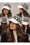 Women's Leopard Patterned Plush Hat – Winter Warm Soft Textured Sports Hat - 5