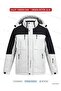 Men's White Thermal Waterproof Ski Jacket - 3