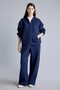 Relaxed Fit Plain Diver Fabric Wide Leg Sweatpants H0939Ax26Au - 2