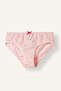 100% Cotton Printed Bow Detailed Combed Cotton 3-Piece Slip Panties for Girls I4200A826Au - 2