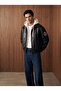 Men's Hooded Removable Leather Coat