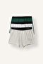 Printed Elastic Waist 3-Piece Boxer Set for Boys I3863A826Au
