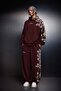 Men's Burgundy Victories Patch Embroidered Baggy Tracksuit - 2