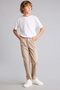 Straight Leg Gabardine Trousers for Boys U3254A626Au - 2