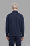 Boxy Fit High Collar Scuba Fabric Long Sleeve Sweatshirt E9363Ax26Au - 3