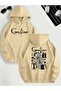 Caroline Printed Cotton 3 Thread Threaded Oversize Sweatshirt