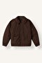 Polo Collar Zippered Bomber Taffeta Coat for Boys H0427A826Au - 7