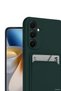 Ilkestor Newface Galaxy S24 Fe Case Kelvin Silicone with Business Card Holder - (20708) Dark Green - 5