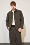 Regular Fit Polo Collar Lined Blazer Jacket G6393Ax26Au
