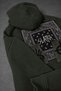 Men's Khaki Relic Patch Detail Oversize Hoodie - 4