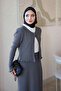Smoked Corsman Ribbed Cardigan Skirted Knitwear 3-Piece Set - 5