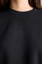 Relaxed Fit Crew Neck Triangle Stitching Detailed Thick Fabric Basic Sweatshirt I2628Ax26Wn - 4