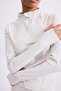 Slim Fit Stretch Fabric High Neck Half Zipper Sportsman Long Sleeve Basic T-Shirt H5210Ax26Au - 3