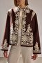 Hakim Collar Embroidered Gabardine Jacket - 2