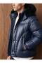 Men's Hooded Puffer Jacket - 4