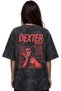 Dexter Morgan Series Printed Unisex Oversize Vintage Washed T-Shirt - 3