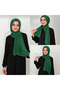 Women's Hijab Sandy Practical Ready-Made Hijab Shawl Green - 2