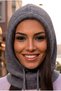 Women's Lace-Up Hooded Knitwear Balaklava Winter Neck Warmer Beanie - 5