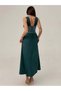 Rochie maxi, verde - M - 3
