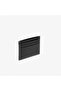 Men's Brand Logo Smooth Surface Black Card Holder with Multiple Card Slots - 3