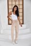 Oversize Straight-Legged Sweatpants with Two-Strained Waistbands and Elastic Waist