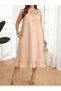Rochie midi, bej - 5XL - 5