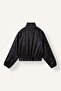 Beli Gathered Jacquard Balloon Fit High Collar Blazer Jacket I5184Ax26Wn - 8