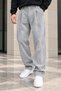 Men's Washed Corduroy Loose-Fit Trousers - Gray
