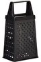 Stainless Steel Mini Box Grater|Sturdy and durable|Soft grip handle|Dishwasher Safe-Black - 2