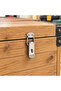 Metal Crate Clip with Hanging Small 5.5 cm Padlock Compatible Latch Box Case Lid Fixing Device - 3