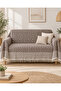 N Nevora 170X210 cm Tufted Zigzag Patterned Multi-Purpose Sofa Cover and Sofa Shawl - 4