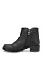 D26Kb-8805 Women's Genuine Leather Heeled Boots Black - 3