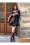 Rochie mini, neagră - M - 6